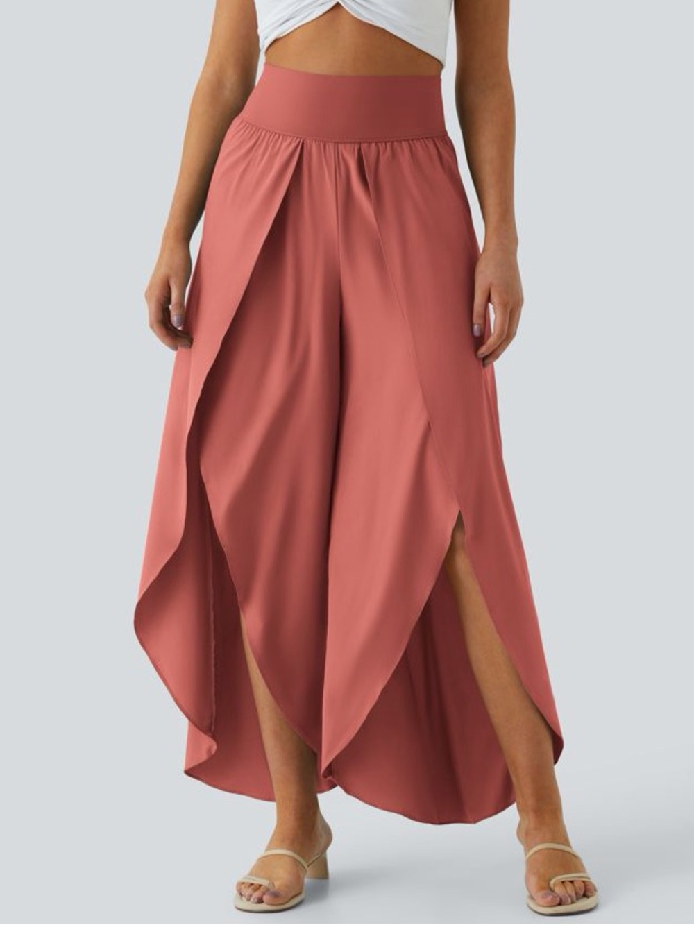NWT HALARA Breezeful Palazzo Flowy Wide Leg Casual Pants